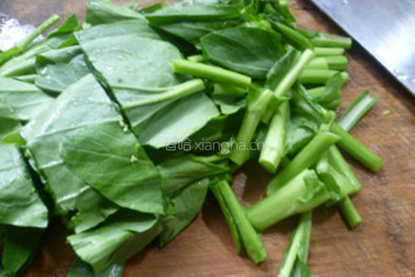 香干炒油菜蕻的做法图解3