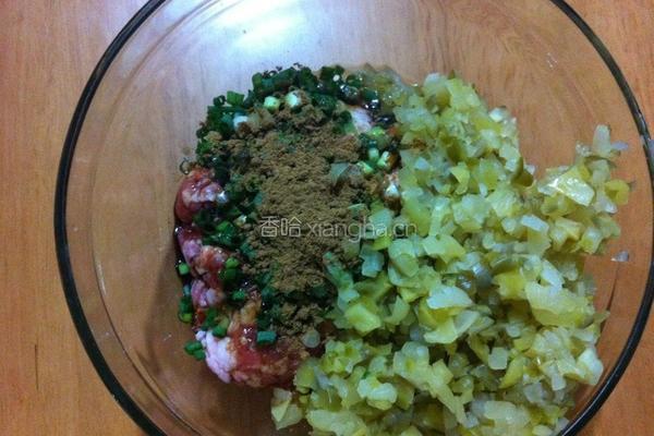 榨菜鲜肉月饼的做法图解2