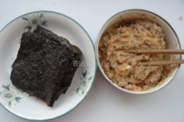 海苔鸡肉卷的做法图解4