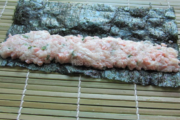 海苔肉末卷的做法图解4