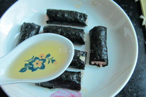 海苔肉末卷的做法图解7