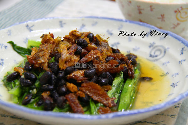 豆豉鲮鱼油麦菜的做法图解6