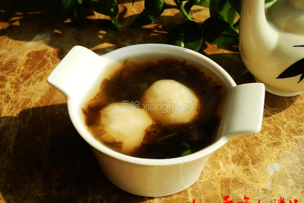 紫菜鱼丸汤的做法图解6