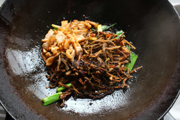干豆角炒肉的做法图解4