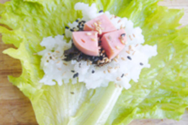 橄榄火腿菜包饭的做法图解8