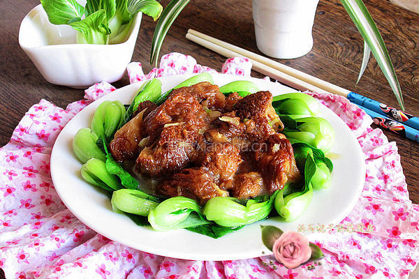 猴头菇扒油菜心的做法图解15
