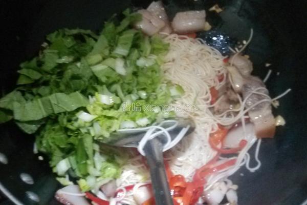 猪头肉炒面的做法图解6
