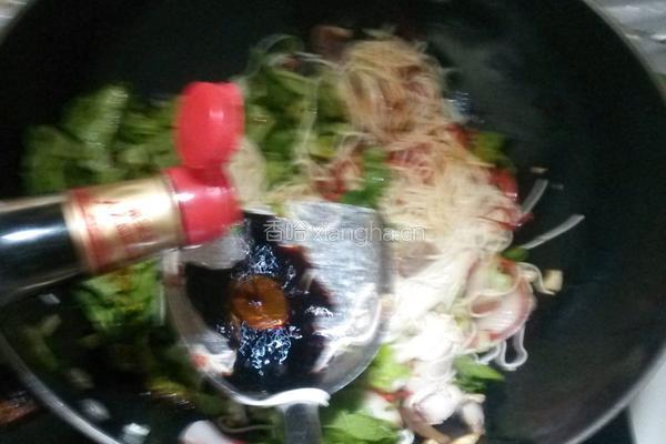 猪头肉炒面的做法图解7