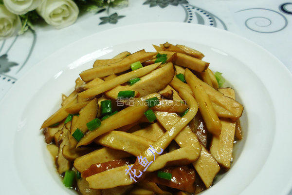 杏鲍菇炒香干