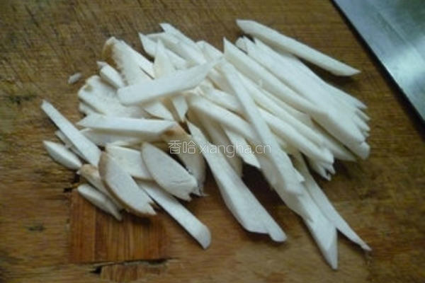 杏鲍菇炒香干的做法图解3