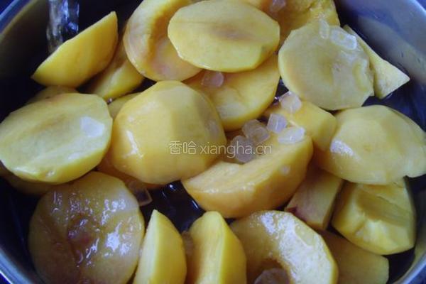 糖水黄桃的做法图解3