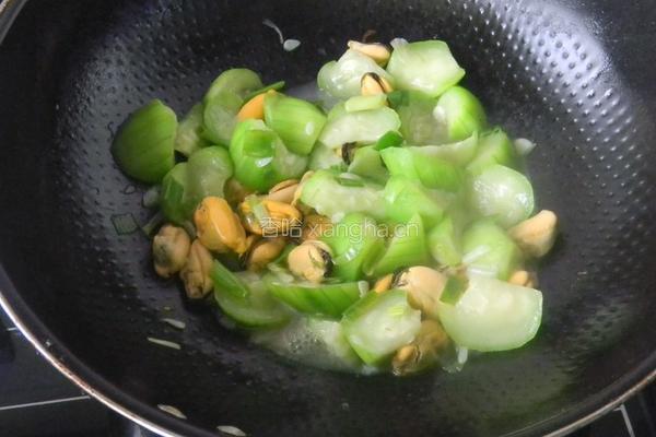 丝瓜炒贻贝的做法图解9