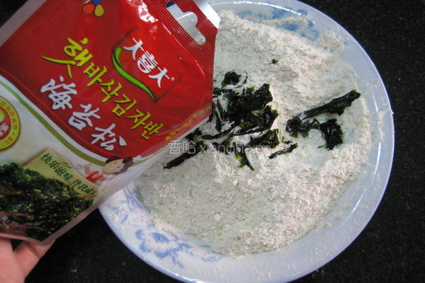 全麦海苔饼干的做法图解2