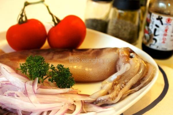 腊味饭配烤鲜鱿鱼的做法图解1