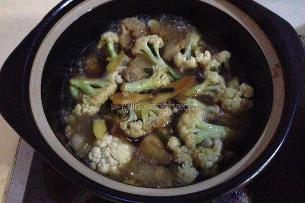 菜花粉丝煲的做法图解7