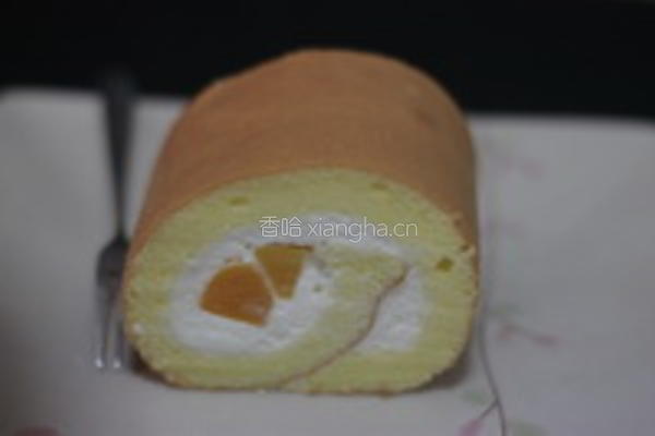 黄桃蛋糕卷的做法图解12