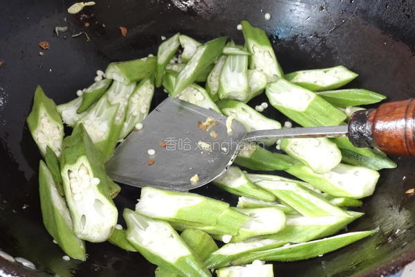 秋葵炒蛋的做法图解6