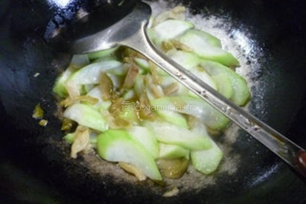 榨菜炒夜开花的做法图解9