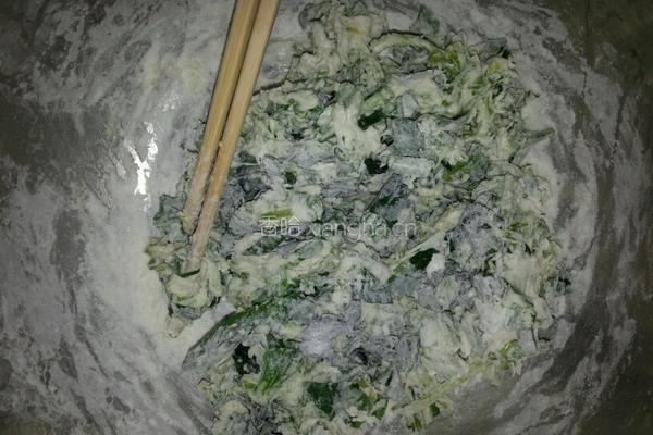 菠菜团的做法图解3