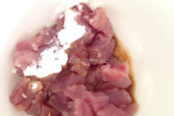 藕丁炒肉的做法图解5