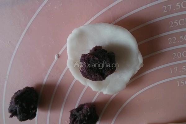 水晶紫薯饼的做法图解4