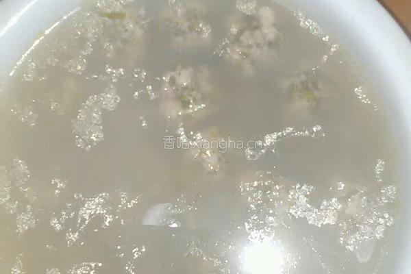 水晶荠菜丸子的做法图解4