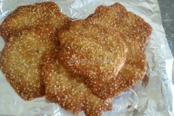 芝麻薄脆饼的做法图解6