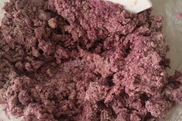 紫薯蔓越莓饼干的做法图解4