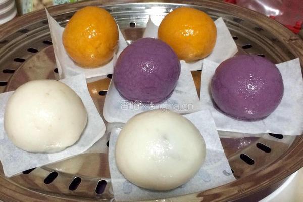 三色糯米糍的做法图解4