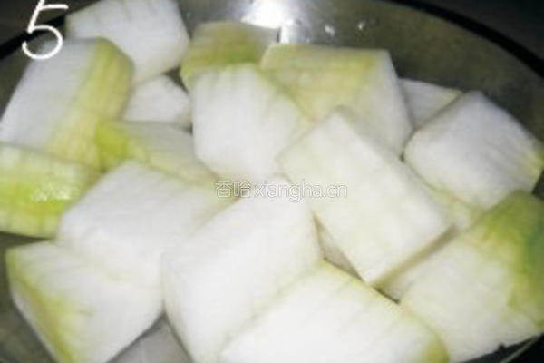 豆鼓烧冬瓜的做法图解5