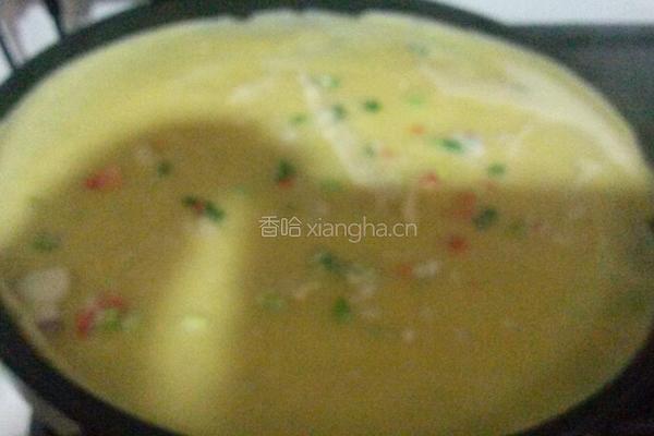 鸡蛋饼卷生菜的做法图解4