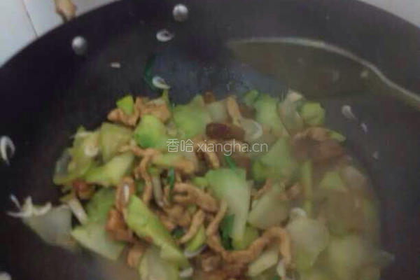 青榨菜虾皮炒肉丝的做法图解14