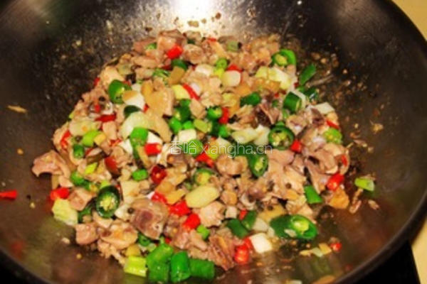 麻辣双椒鸡的做法图解8
