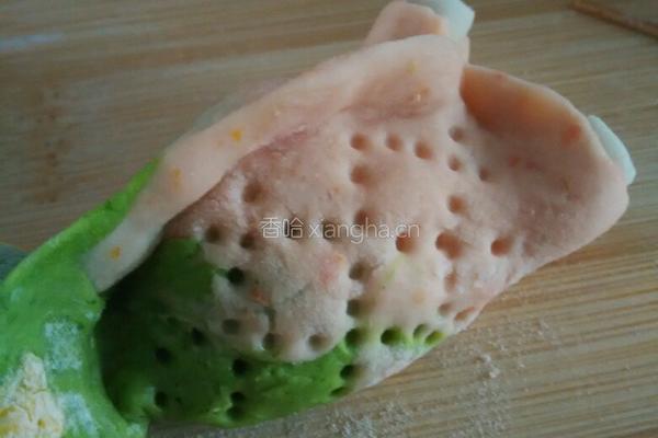 彩色金鱼小笼包的做法图解18