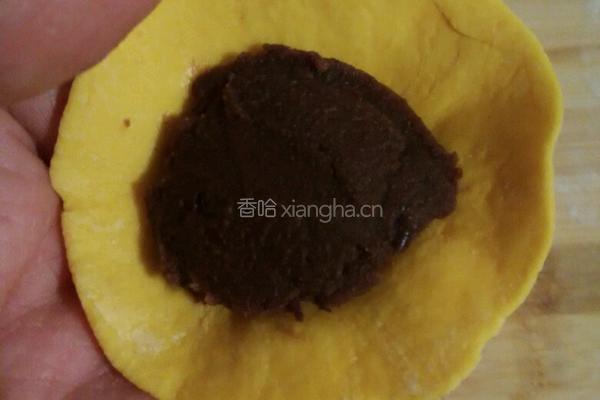 南瓜草帽豆沙包的做法图解7