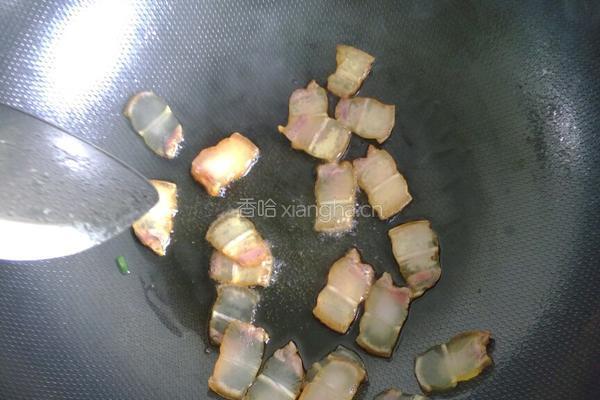 西芹炒腊肉的做法图解2