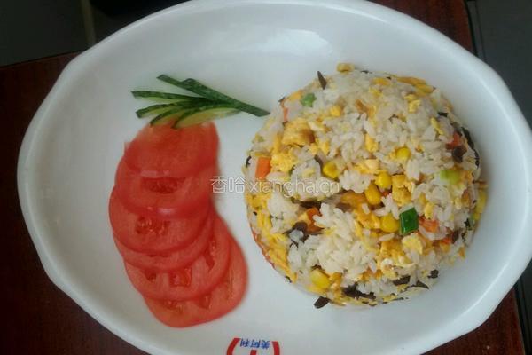 果蔬蛋炒饭的做法图解5