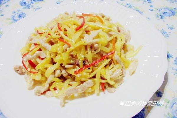 榨菜炒肉丝的做法图解8