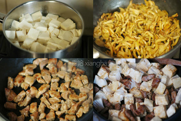 榨菜肉丁豆腐的做法图解4