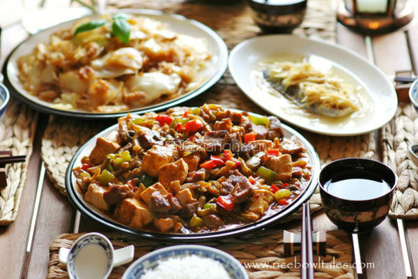 榨菜肉丁豆腐的做法图解2
