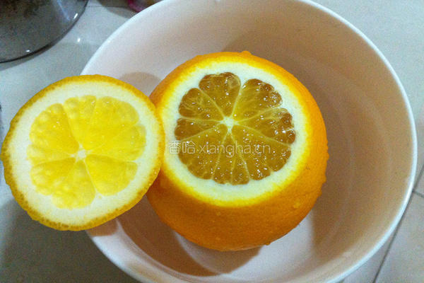 盐蒸橙的做法图解1