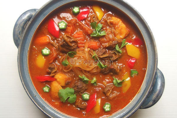 咖哩牛肉粉丝煲的做法图解15