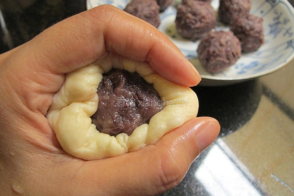 红豆鲜奶面包的做法图解12