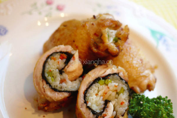 海苔鸡腿饭卷的做法图解8