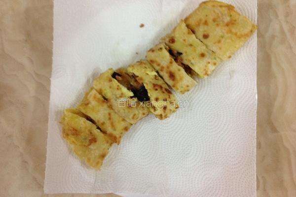海苔肉松起司蛋饼的做法图解5