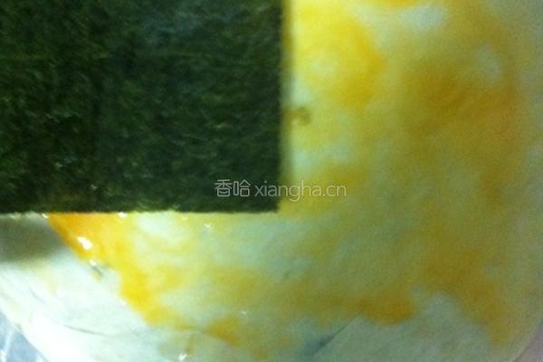 海苔肉松葱油饼的做法图解1