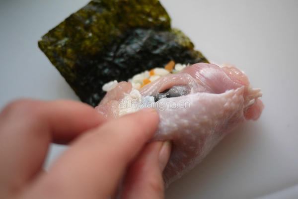 海苔鸡腿饭卷的做法图解5