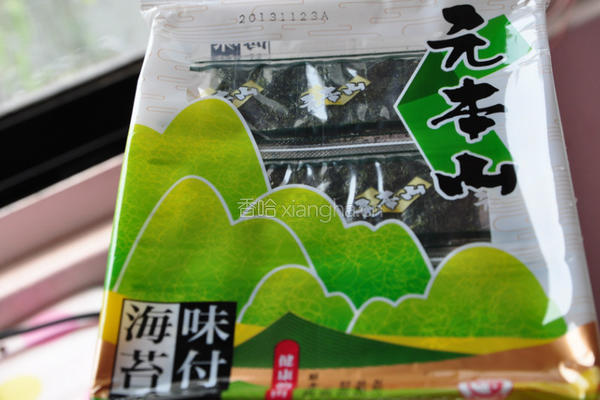海苔面肠鲜葱卷的做法图解2