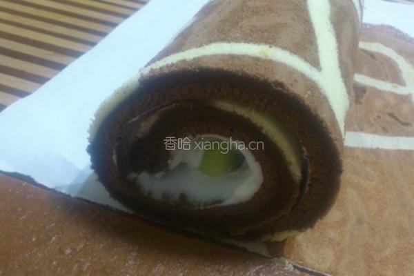 长颈鹿纹蛋糕卷的做法图解6