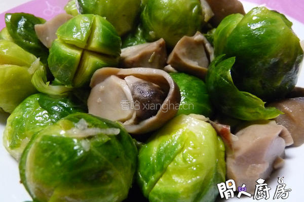 上汤甘蓝菜的做法图解7